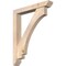 Ekena Millwork Imperial Slat Smooth Bracket w/ Offset Brace, Douglas Fir, 5 1/2"W x 34"D x 42"H BKT0604X34X42IMP06SDF - alternate 1
